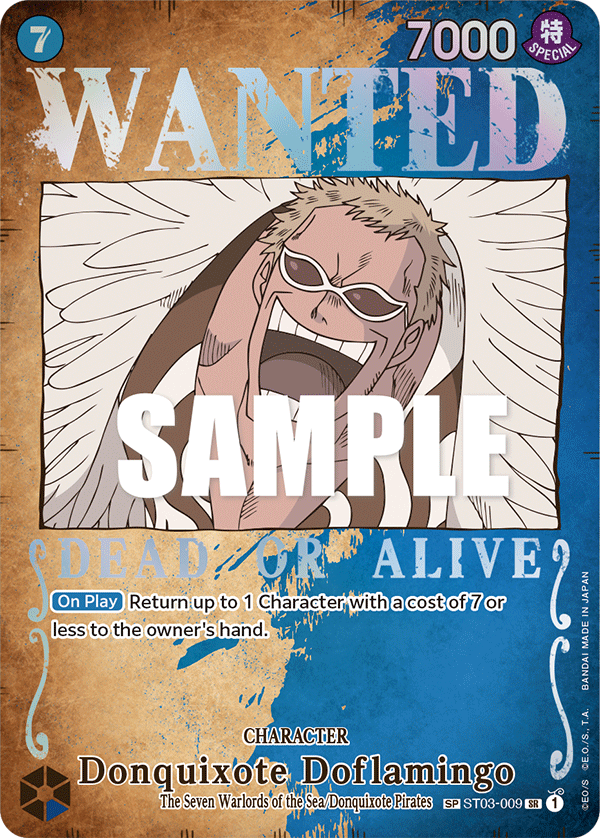 ST03-009 Donquixote Doflamingo (Wanted Poster)